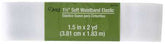 Dritz 1 1/2in x 2yds Soft Waistband  Elastic White